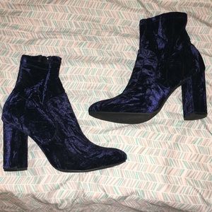 Crushed Velvet Ankle Boots!